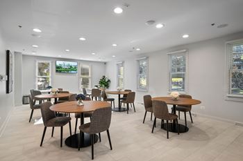 Entertainment kitchen with resident gathering lounge